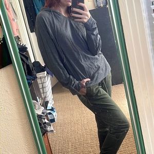 Drawstring Pullover Sweatshirt